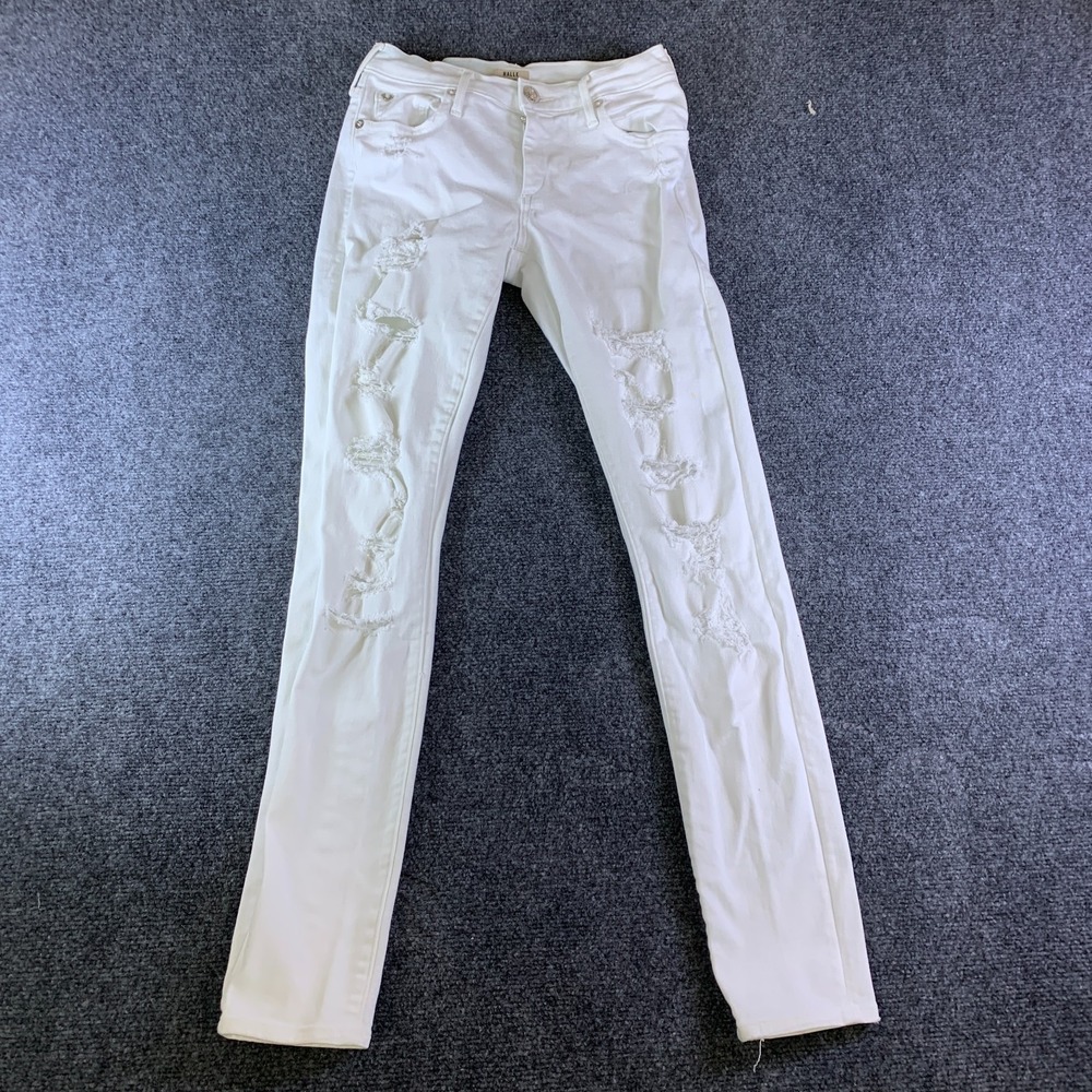 True Religion Halle Super Skinny Jeans Womens 25 (Fits 24x28.5) White Mid Rise